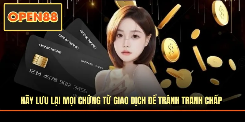 Hãy lưu lại mọi chứng từ giao dịch để tránh tranh chấp